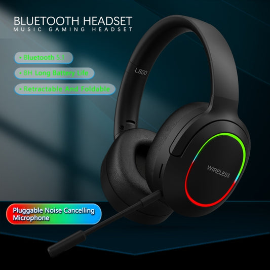 L800 Foldable ENC Noise Reduction Wireless Gaming Headset with Microphone(Green) by bashfashion
