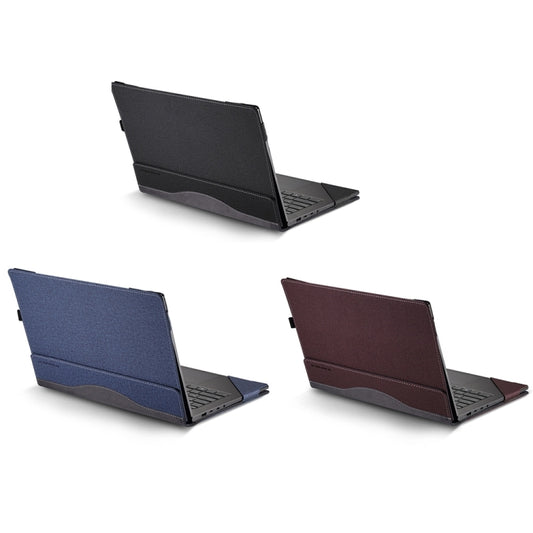 For MicroSoft Surface Laptop 15 inch 6/5/4/3/2 Leather Laptop Shockproof Protective Case(Dark Blue) by bashfashion