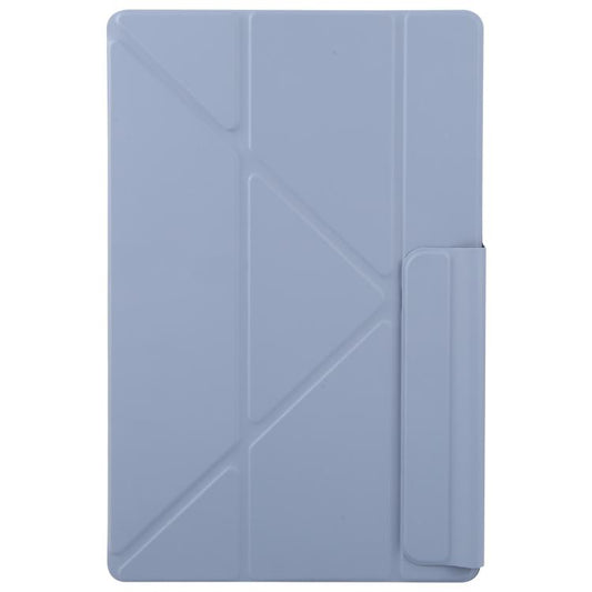 For Samsung Galaxy Tab S10+ / S9 FE+ Fixed Buckle Magnetic Deformation Leather Tablet Case(Lavender Purple) by bashfashion