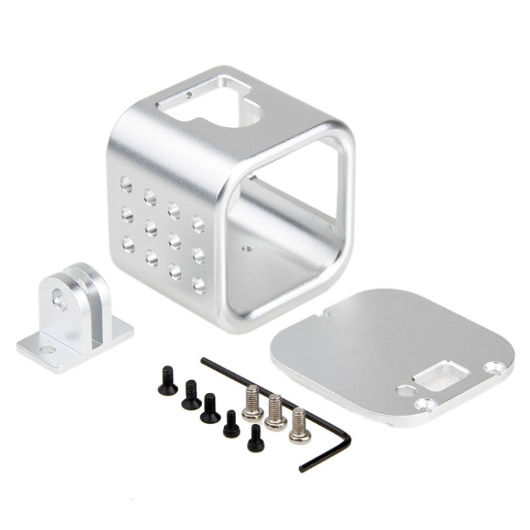 Housing Shell CNC Aluminum Alloy Protective Cage with Insurance Back Cover for GoPro HERO5 Session /HERO4 Session /HERO Session(Silver) by bashfashion