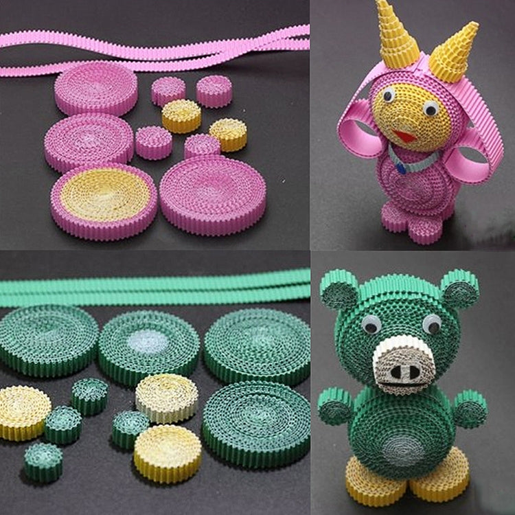 10 Sheets Corrugated Paper Thickened Wrapping Paper Handmade DIY Wrapping Paper Material, Specification: 50x70cm(Orange) by bashfashion