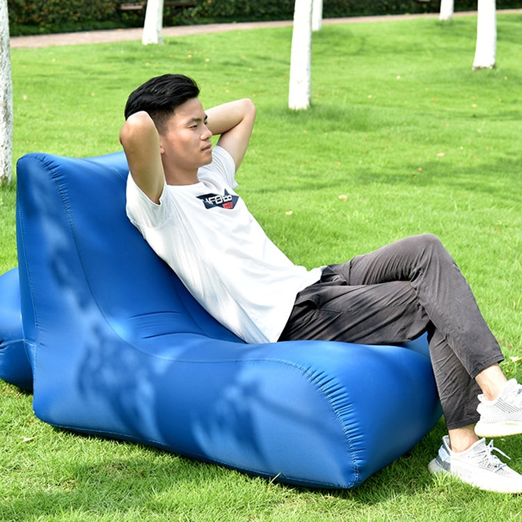 BB1803 Foldable Portable Inflatable Sofa Single Outdoor Inflatable Seat, Size: 90 x 70 x 65cm(White) by bashfashion