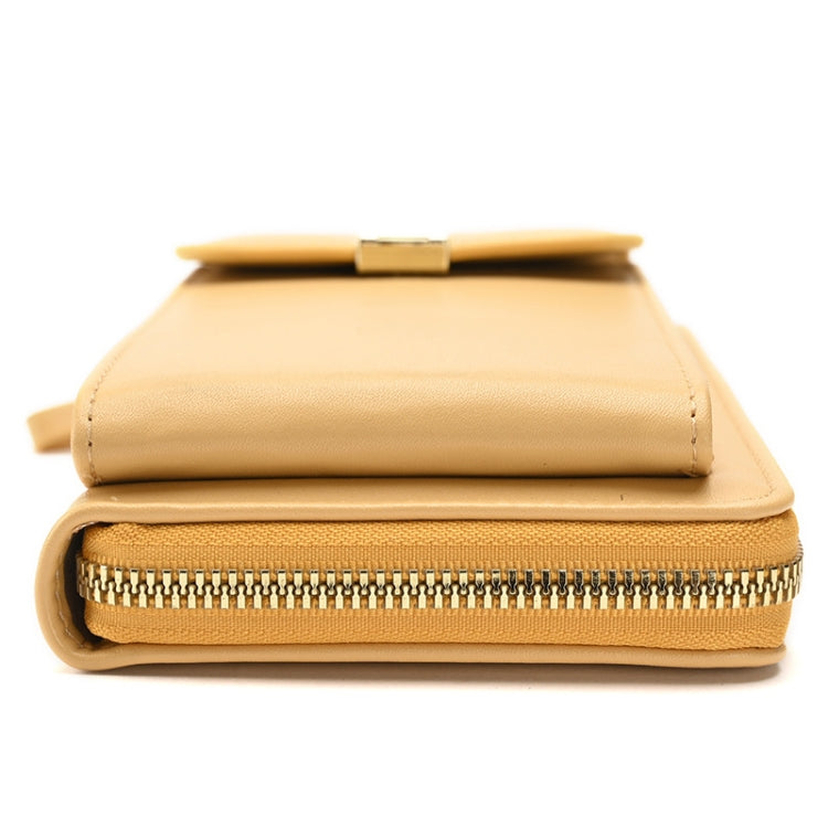 Ladies Cross-body Shoulder Bag Long Purse Mobile Phone Bag(Black) by bashfashion