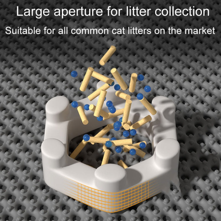 45 x 30cm Filtering And Splash-Proof Litter Mat Pet Double Layer EVA Bedding Pads(Beige) by bashfashion