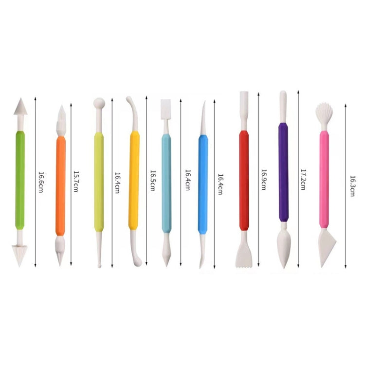 9 In 1 Plastic Fondant Sculpture Pen Tools Pottery Clay Sculpting Modeling Tools by bashfashion
