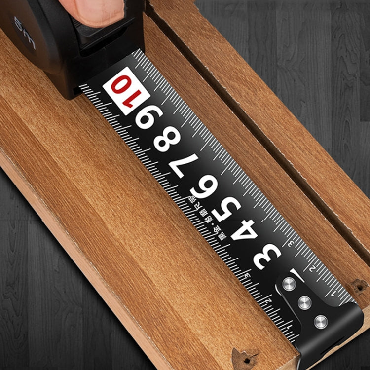 DONG GSHENG High Precision Home Use Steel Utility Scale Thickened Measuring Tape, Model: Black Gold Frosted 7.5m x 25mm by DONG GSHENG