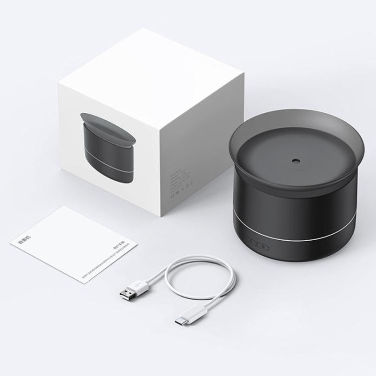 200ml Sea of Clouds Aroma Diffuser Essential Oil Humidifier with 7-Color Mood Lights USB-Powered, Color: Black by bashfashion