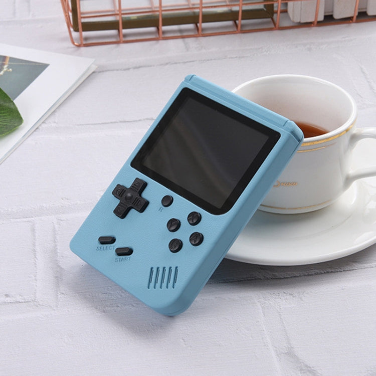 MK500 Macaron Mini Retro Classic Handheld Game Console for Kids Built-in 500 Games, Support AV Output(Blue) by bashfashion