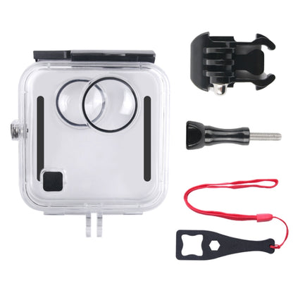 40m Waterproof Housing Protective Case for GoPro Fusion, with Buckle Basic Mount & Screw & Wrench by bashfashion