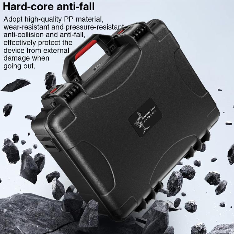 For DJI RS 4 Mini STARTRC PP Waterproof Shockproof Suitcase Portable Storage Box (Black) by STARTRC
