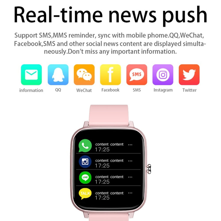 P6 1.54 inch TFT Color Screen IP68 Waterproof Smart Bracket, Support Bluetooth Call / Sleep Monitoring / Heart Rate Monitoring(Black) by bashfashion