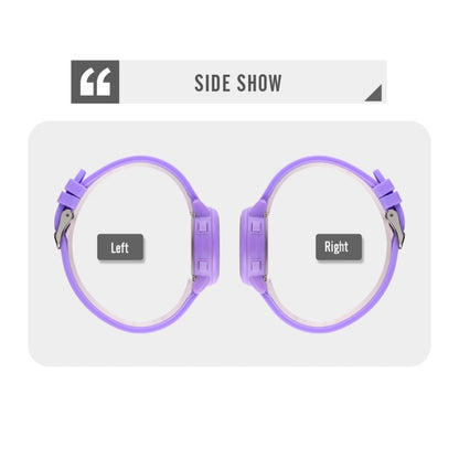 SKMEI 1721 Triplicate Round Dial LED Digital Display Luminous Silicone Strap Electronic Watch(Rose Red) by SKMEI