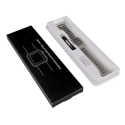 Double Rows Metal Watch Band For Apple Watch 38mm(Titanium) by bashfashion