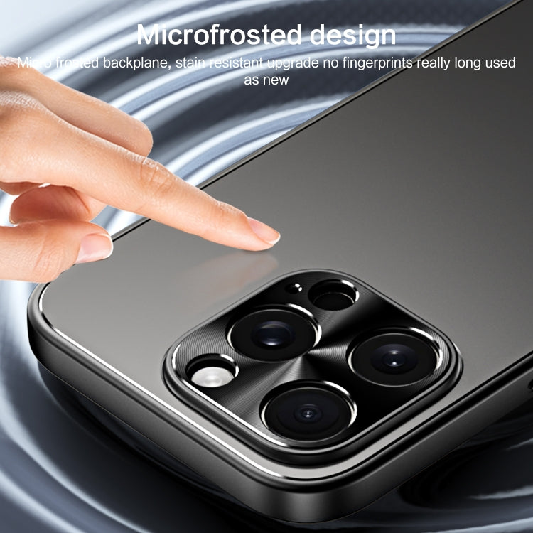 For iPhone 15 R-JUST RJ-61 Electroplating Frosted TPU + PC Phone Case(Silver) by R-JUST