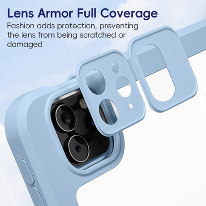 For iPad Air 10.9 2022 / 2020 ZGA Tri-Fold 360 Rotation Smart Leather Tablet Case(Blue) by ZGA