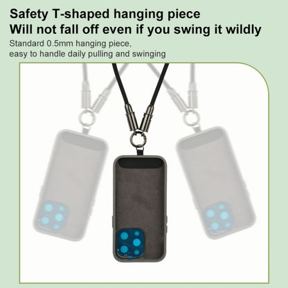 Type-C to Type-C Braid Data Cable Phone Anti-lost Crossbody Lanyard, Length: 1.2m(Khaki) by bashfashion