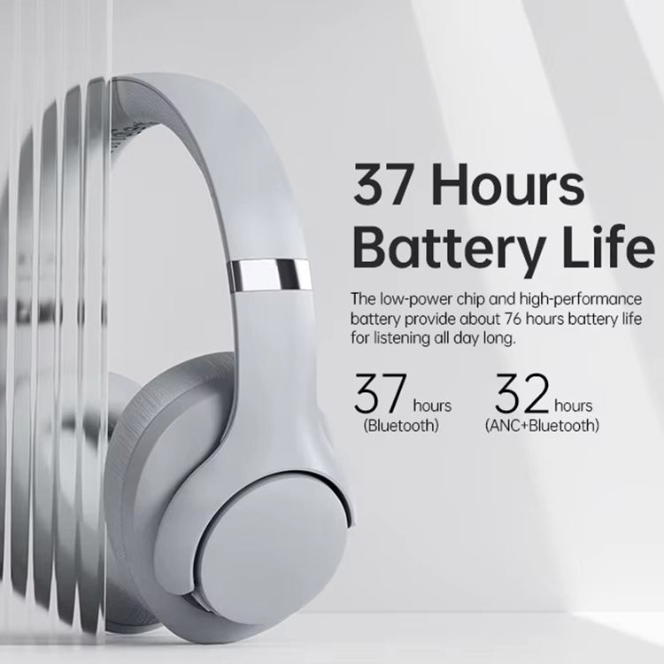 BT048 ANC Noise Reduction Bluetooth 5.3 Wireless Headset(Black) by bashfashion