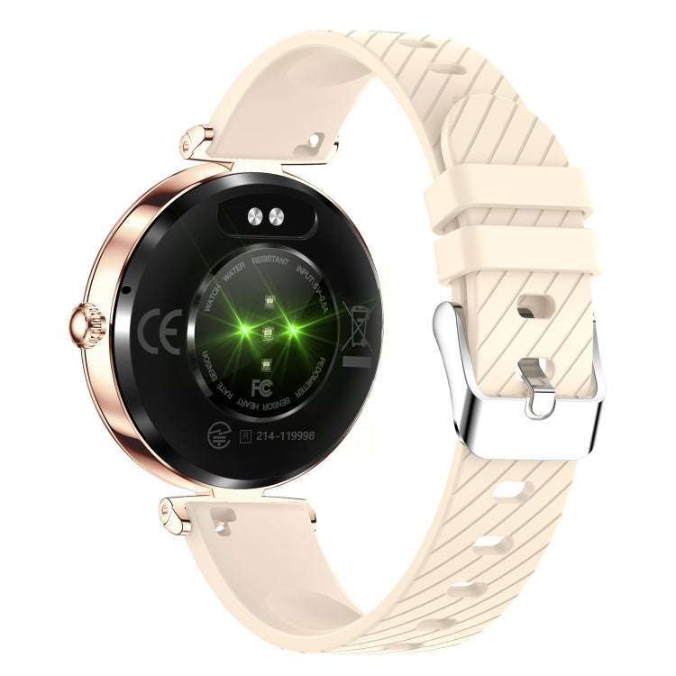 NX17 Pro 1.19 inch AMOLED Screen Silicone Strap Smart Watch, Support Health Monitoring / Bluetooth Call(Gold) by bashfashion