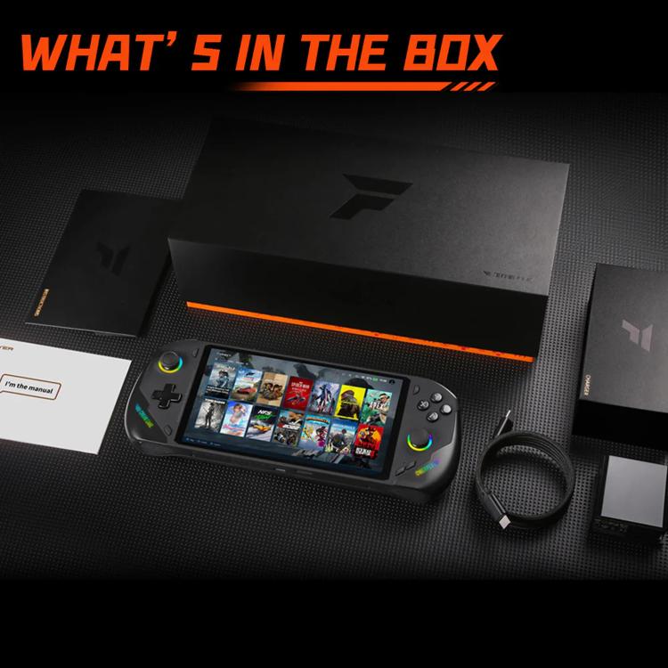 ONE-NETBOOK OneXPlayer F1 Pro 7 inch Handheld Game Console, 64GB+2TB, Windows 11 AMD Ryzen AI 9 HX 370 CPU(EU Plug) by ONE-NETBOOK