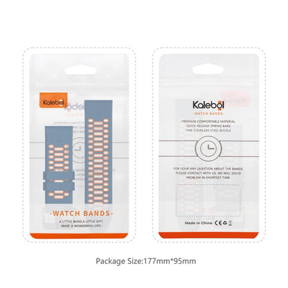 For Garmin Fenix 7X 26mm Kalebol Three Rows Hole Two Color Silicone Watch Band(Lime Green Black) by Kalebol