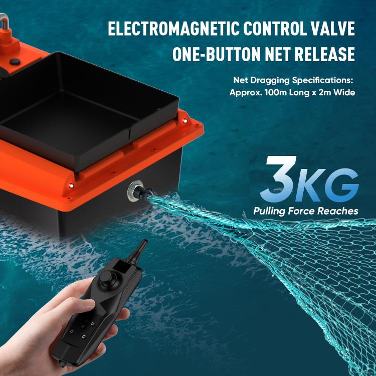 D80 High Power Smart Remote Control Fishing Bait Boat Support Trawling, Plug:EU Plug by bashfashion