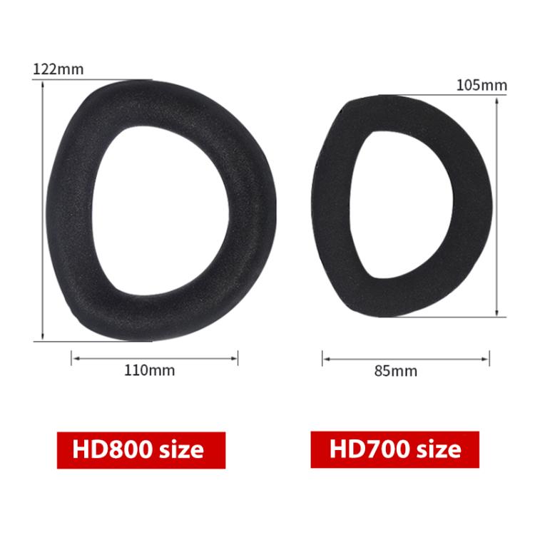 1 Pair Snap-on Replacement Earpads For Sennheiser HD800 / HD800S, Material:Splicing Nano(Black) by bashfashion