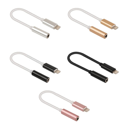 8 Pin to 3.5mm Audio Adapter, Length: About 12cm, Support iOS 13.1 or Above(Rose Gold) by bashfashion