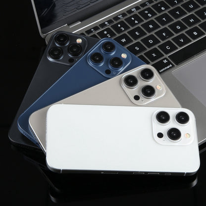 For iPhone 15 Pro Max Black Screen Non-Working Fake Dummy Display Model (White) by bashfashion