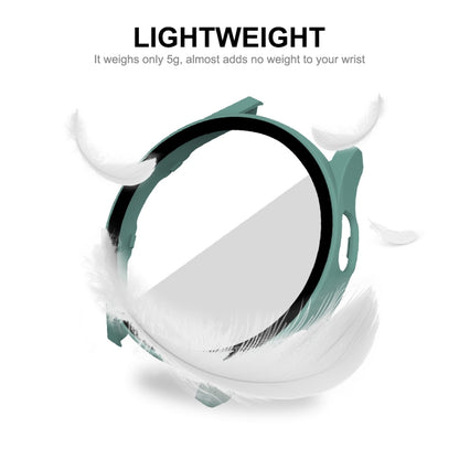 ENKAY Hat-Prince Full Coverage PC Frame + Tempered Glass Protector Composite Case for Samsung Galaxy Watch4 40mm(Dark Blue) by ENKAY