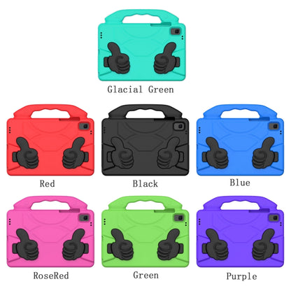 For Samsung Galaxy Tab A8 10.5 2021 X200 / X205 Thumb Bracket EVA Shockproof Tablet Case(Rose Red) by bashfashion