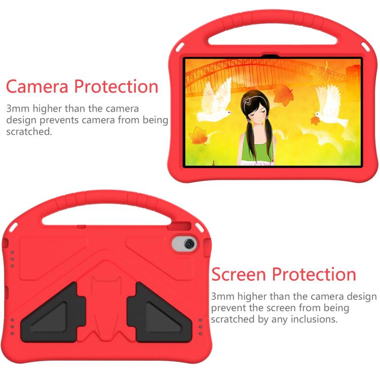 For Samsung Galaxy Tab A8 10.5 2021 X200 / X205 EVA Shockproof Tablet Case with Holder(Red) by bashfashion
