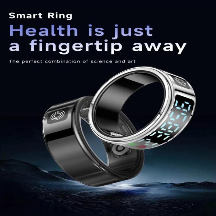 SR08 SIZE 10 Smart Ring, Support Hand Gestures Control / Health Monitoring / Multiple Sports Modes(Gold) by bashfashion