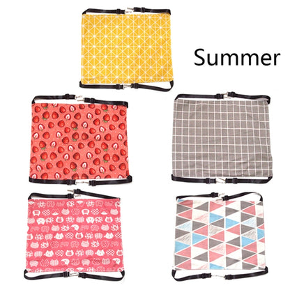 PE-160 Canvas Hanging Cat Cage Hammock Adjustable Length Swing Pet Nest, Size: L(Pink Strawberry) by bashfashion