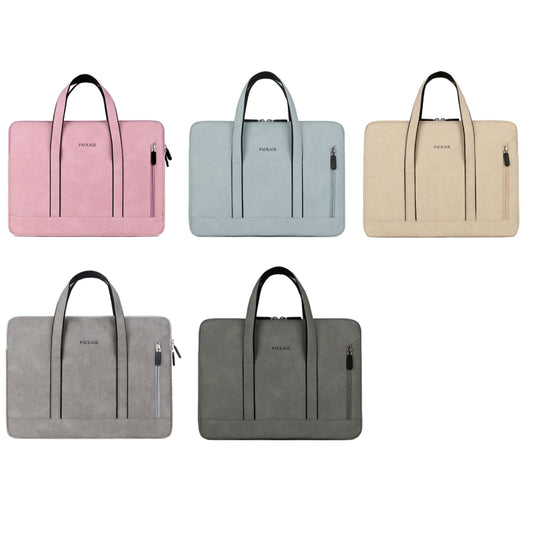 Q5 PU Waterproof and Wear-resistant Laptop Liner Bag, Size: 13 / 13.3 inch(Light Gray) by bashfashion