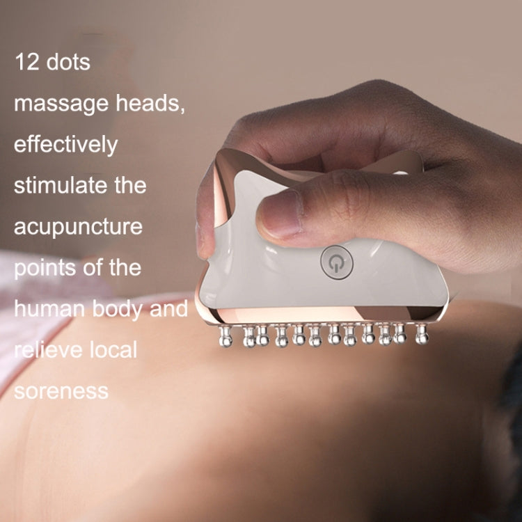 SM-2102 EMS Color Light Meridian Dredging Scraping Massager(White Silver) by bashfashion