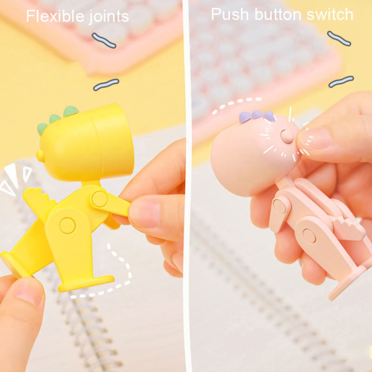 Mini Table Lamp Desktop DIY Ornaments Folding Night Light(Rabbit Green) by bashfashion