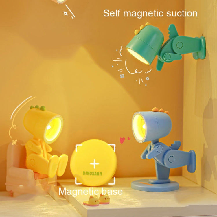 Mini Table Lamp Desktop DIY Ornaments Folding Night Light(Rabbit Green) by bashfashion