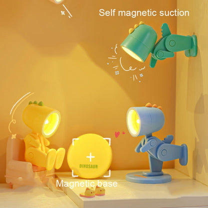 Mini Table Lamp Desktop DIY Ornaments Folding Night Light(Rabbit Green) by bashfashion