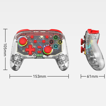 For PS3 / PS4 Dual Vibration Wireless Gamepad With RGB Lights(Red) by bashfashion