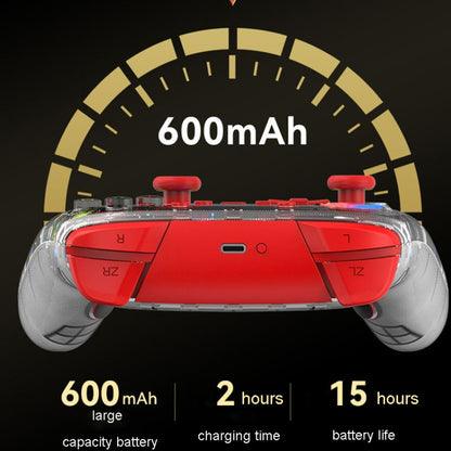 For PS3 / PS4 Dual Vibration Wireless Gamepad With RGB Lights(Red) by bashfashion