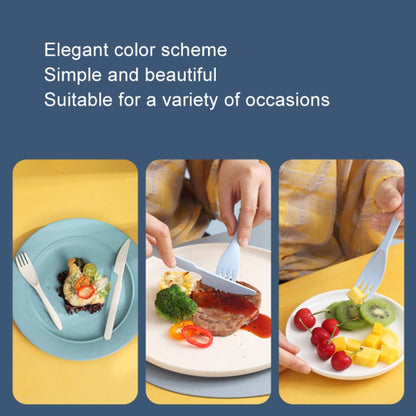 4 In 1 Portable Wheat Straw Tableware Set Outdoor Travel Storage Tableware Box, Style: B With Chopsticks (Beige) by bashfashion