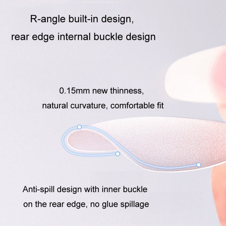 10pairs Of 100pcs/Box Frosted False Nails Artificial Tip, Shape: Long Ladder L by bashfashion