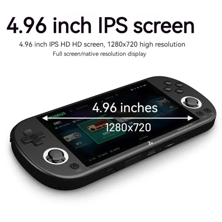 Trimui Smart Pro 4.96 Inch IPS Screen Handheld Game Console Open Source Linux System 256G(Grey) by Trimui