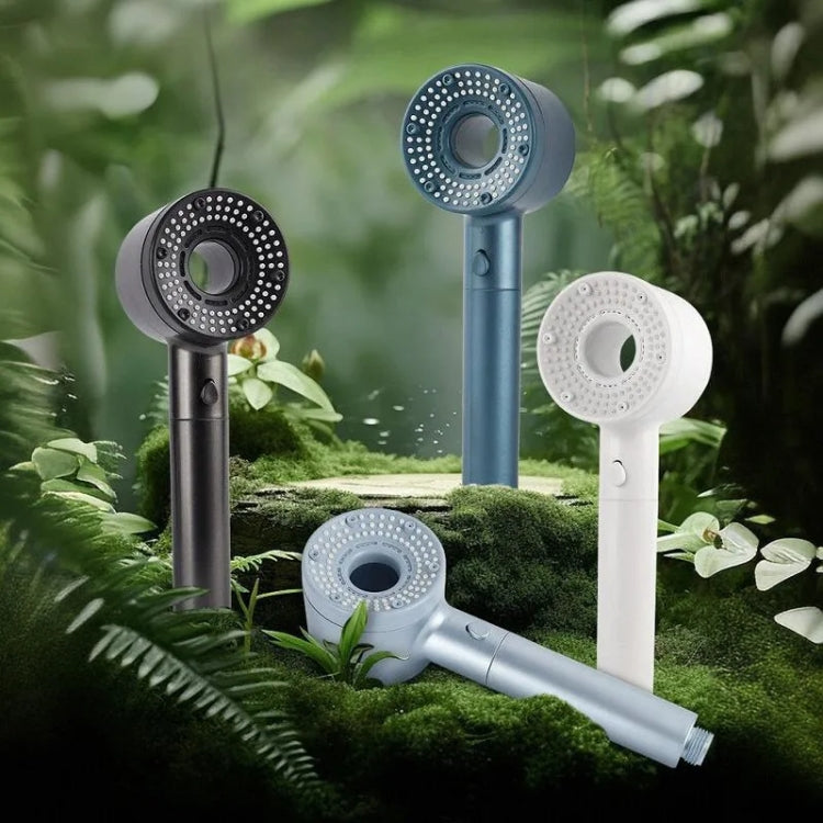 High-Pressure Handheld Shower Head With 5 Spray Modes Filtered Showerhead, Spec: Basic Silver by bashfashion