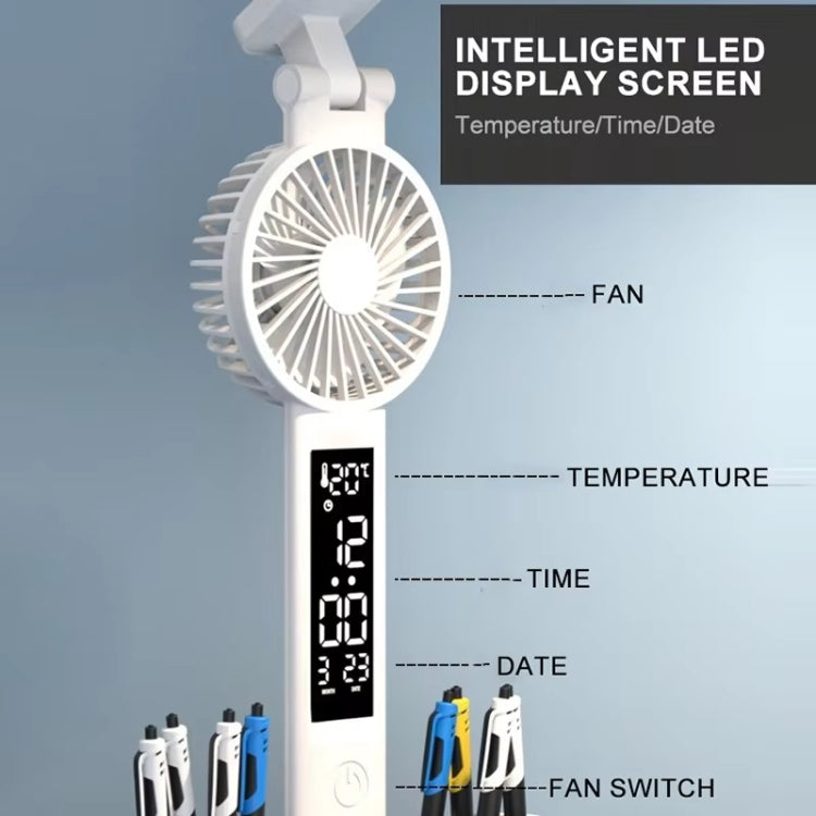 Double Head Horizontal Desk Lamp 3 Light Color Reading Lamp, Spec: Charging Clock Model by bashfashion