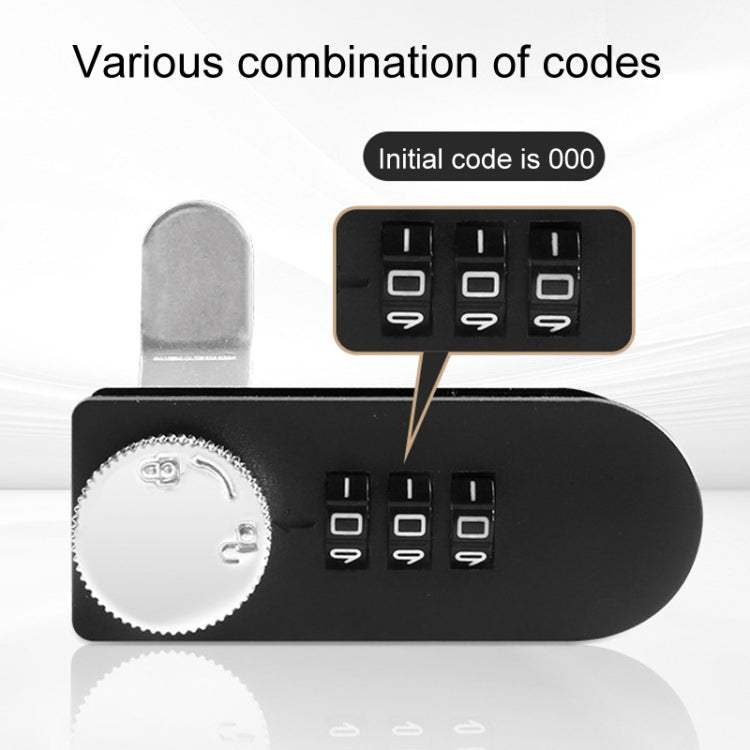 Home Drawer Locker Mechanical Dial And Quarter Turn Combination Lock, Style: Left Turn by bashfashion