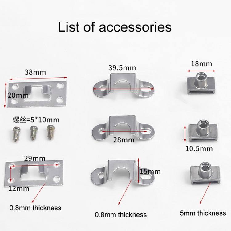 Home Office Desk Drawer Triple Connect File Cabinet Lock, Style: Front White by bashfashion