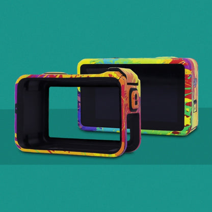 For DJI Action 4 Motion Camera Stickers All Inclusive Photo Frame Color Changing Stickers Accessories, Style: AC4-11 Circuit Red by bashfashion