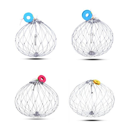 Diameter 52cm/16 Strands Automatically Retractable Crab Cage Wire Crab Opening And Closing Cage by bashfashion