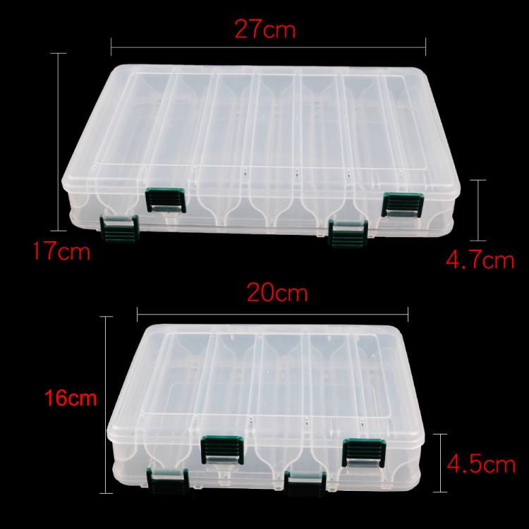 Large Capacity Double Layer Lure Storage Box Fish Hook String Hook Tool Box, Spec: 10-grids by bashfashion